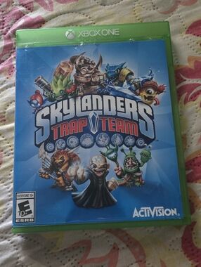 Microsoft Xbox One Game Case with Green Trim and Blue Cover Art